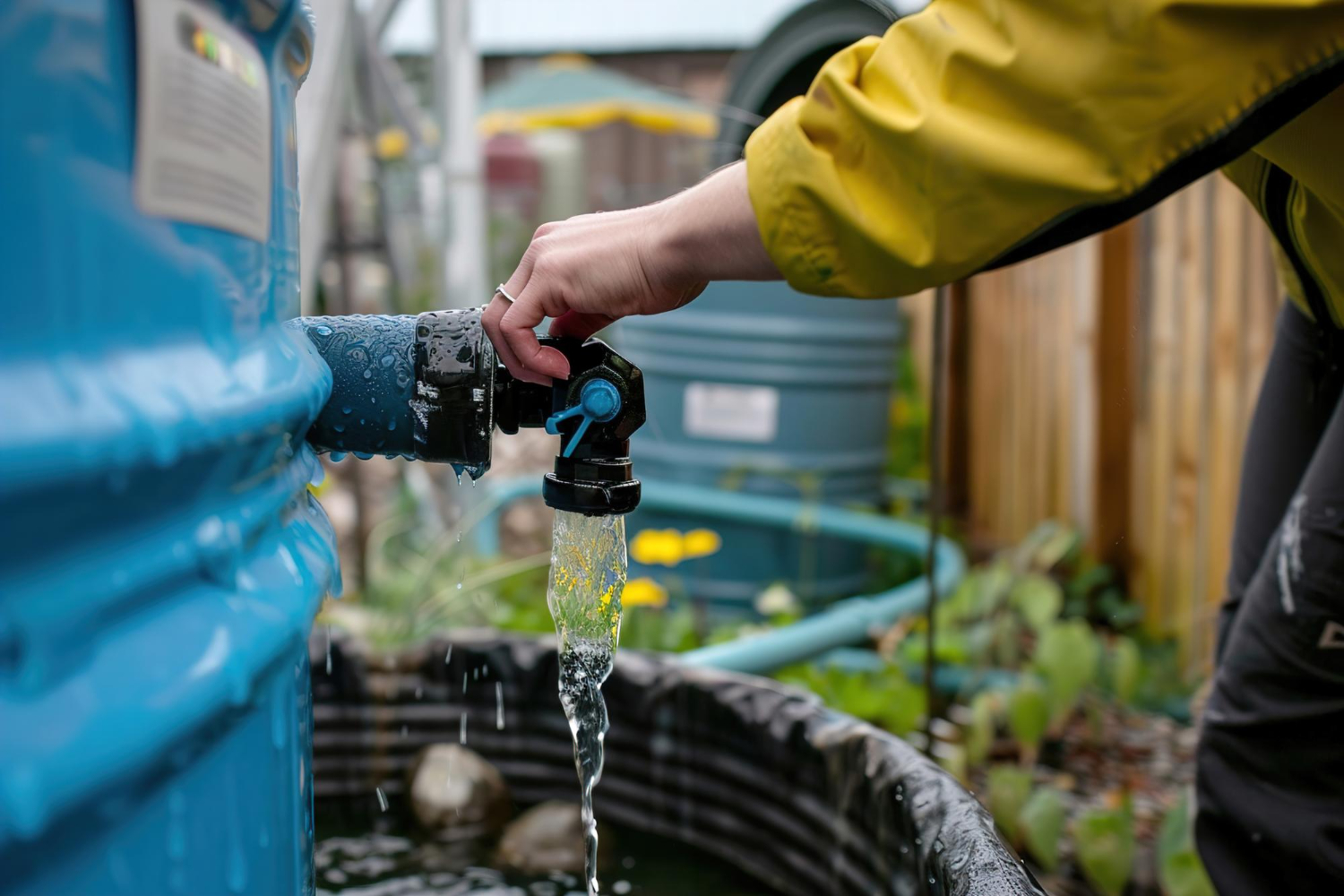 outdoor plumbing backyard
